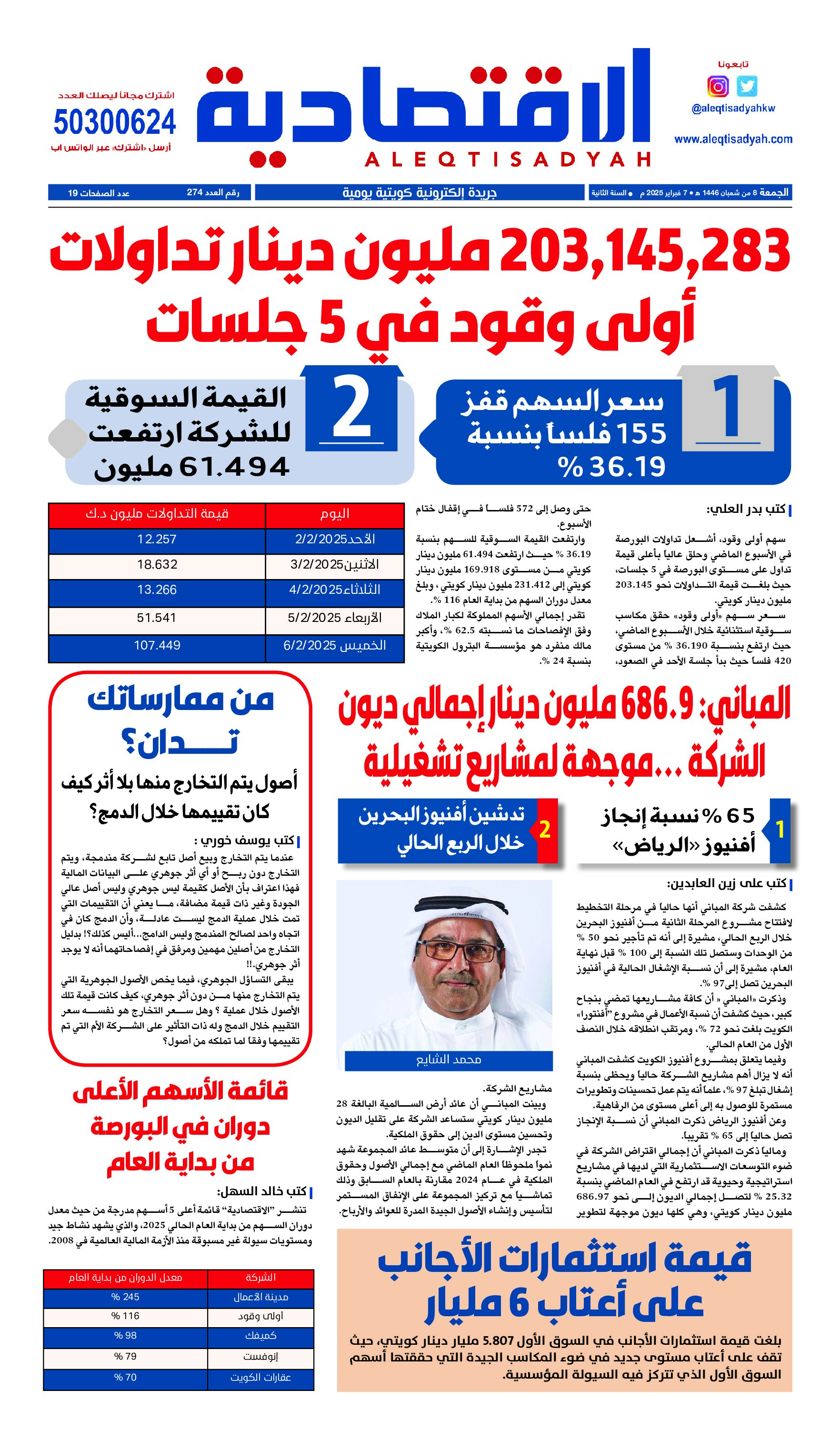 عدد الجمعة 7 فبراير 2025
