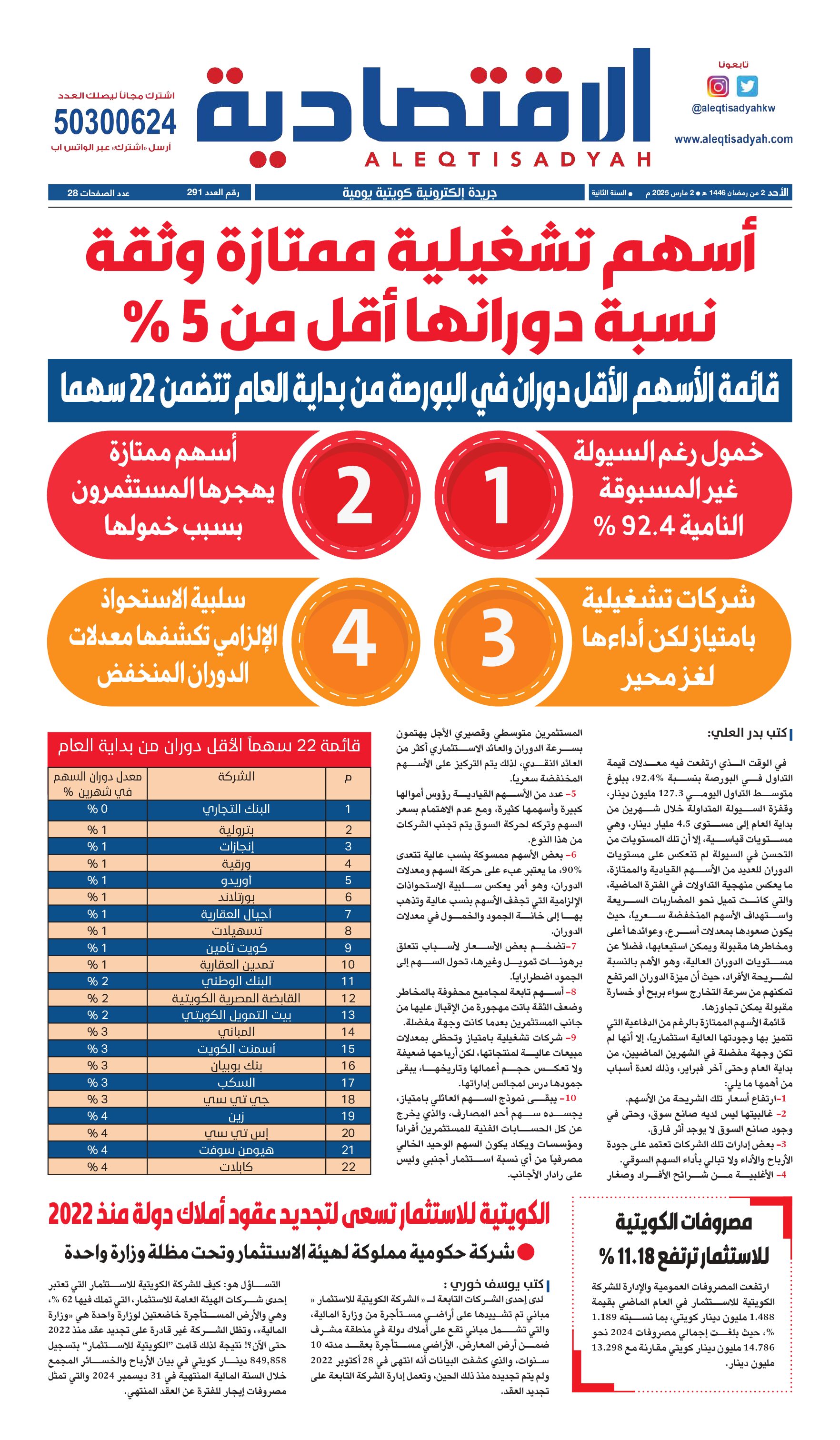 عدد الأحد 2 مارس 2025